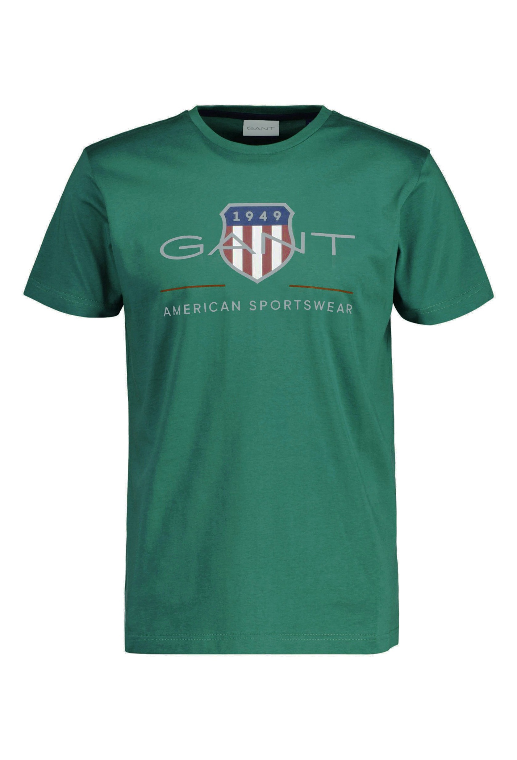 Gant, Tricou regular fit cu imprimeu logo Archive Shield, Verde, L