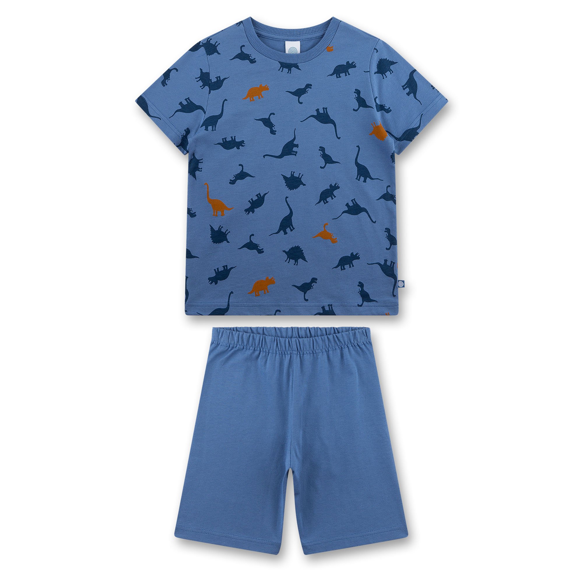Sanetta, Pijama din bumbac Dinosaurs, Albastru, 140 CM