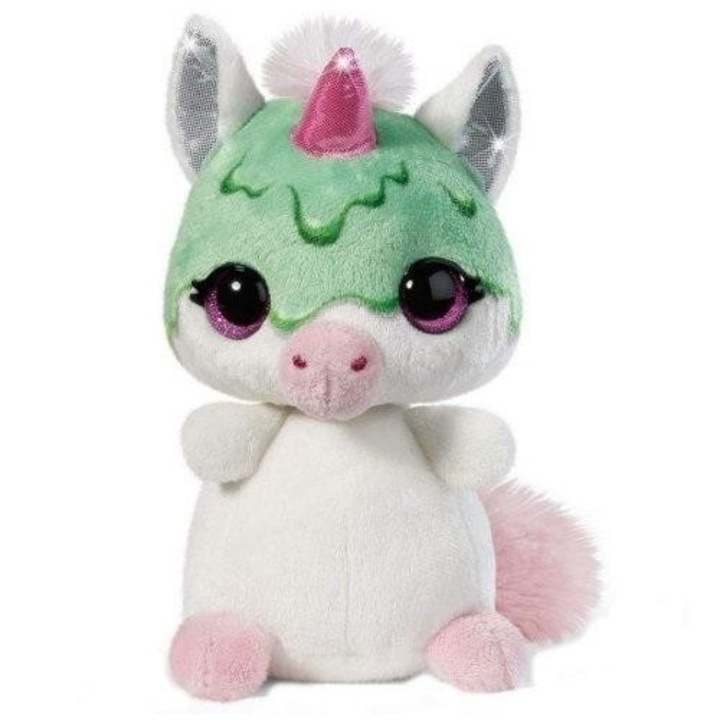 Jucarie de plus, Daffi, unicorn, 18cm, multicolor, pentru copii 3+