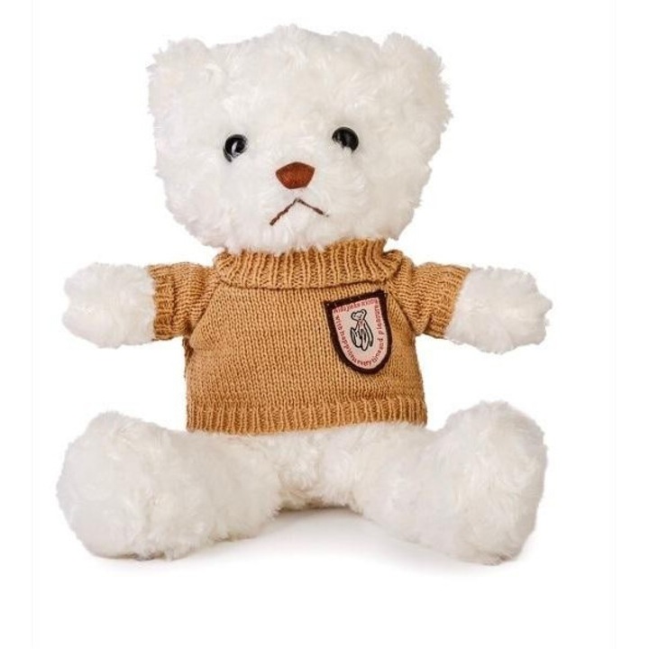 Plüssmaci, Daffi, 22cm, barna/fehér