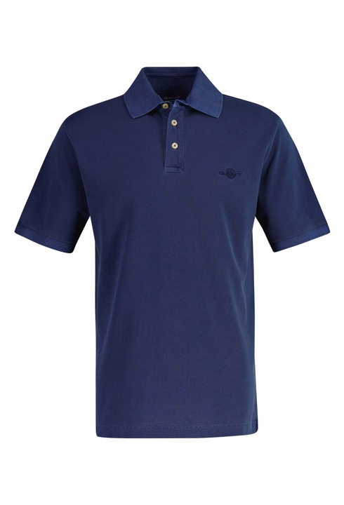 Gant, Tricou polo din bumbac Washer, Albastru inchis