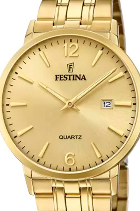 Festina, Часовник с метална верижка, Златист