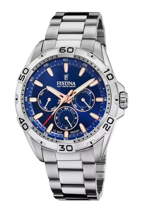 Festina, Multifunkciós analóg karóra, Ezüstszín