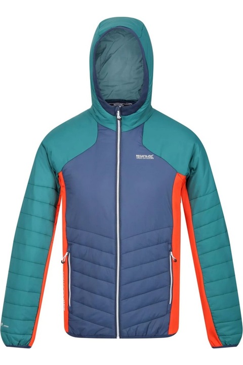 Férfi Regatta Trutton Soft Shell dzseki, Admiral Blue/Pacific Green, Melange tengerészkék