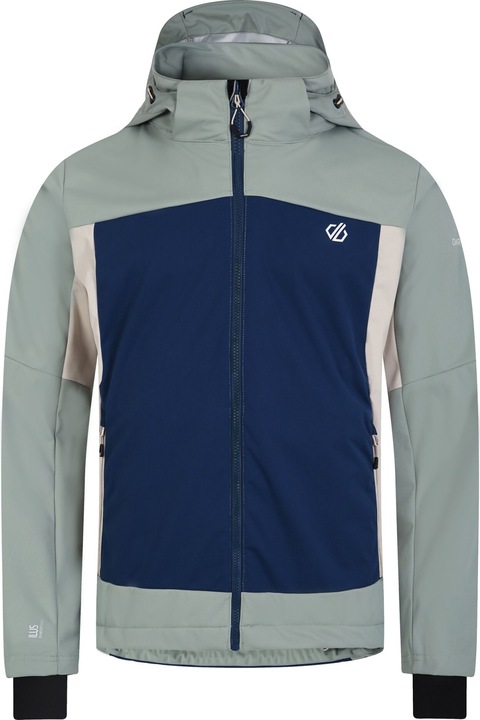 Мъжко яке Dare 2B Mountaineer Soft Shell, Denim Moonlight Denim/Lilypad Green, Меланж на индиго