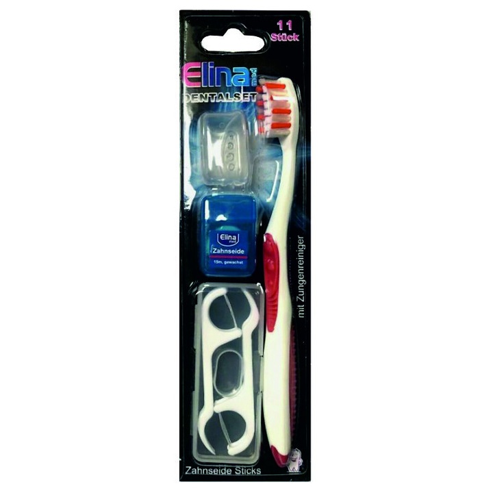 Elina 11 részes fogkefe és kiegészítő készlet