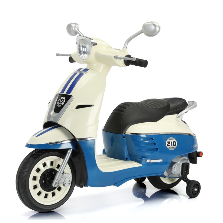 Scuter electric pentru 2 copii Kinderauto BJ2308 2x 35W 12V, culoare albastra