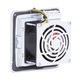 Szellőzőrács ventilátorral és szűrővel, Plastim, PTF1000T, 30 m3/h, 120x120 mm, RAL 7035