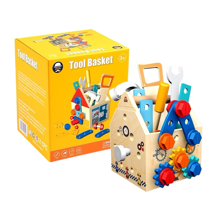 Joc de rol Centru de activitati Casuta cu scule, 33 piese, + 3 ani