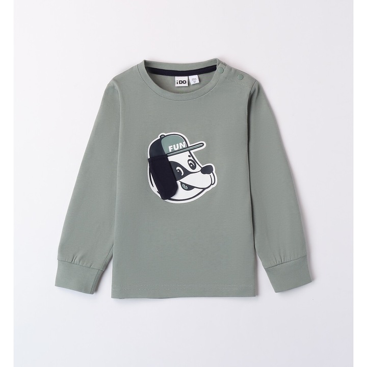 Hosszú ujjú blúz kiskutya mintával fiúnak, I Do, 4.A454