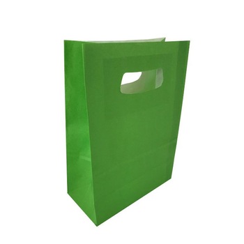 Punga cadou hartie 18 x 9 x 25, verde , set 10 bucati Punga cadou hartie 18 x 9 x 25, verde , set 10 bucati