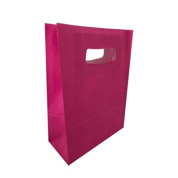 Punga cadou hartie 18 x 9 x 25 , roz , set 10 bucati Punga cadou hartie 18 x 9 x 25 , roz , set 10 bucati