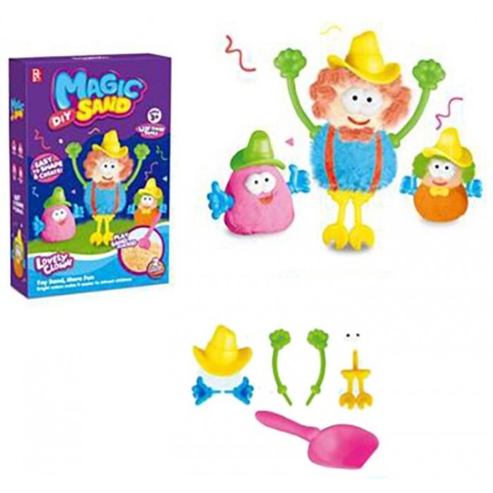 Set nisip chinetic Trifox cu accesorii, 230x160mm, pentru copii 3+