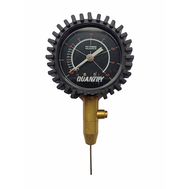 Analóg nyomásmérő MG 2010-1003, fekete/arany, tűvel, futball, kosárlabda és röplabda labdákhoz
