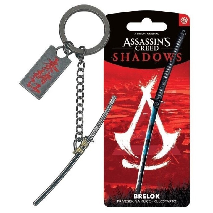 Brelok katana Assassin's Creed Shadows Naoe, Good Loot, metal, 160x70mm, blister