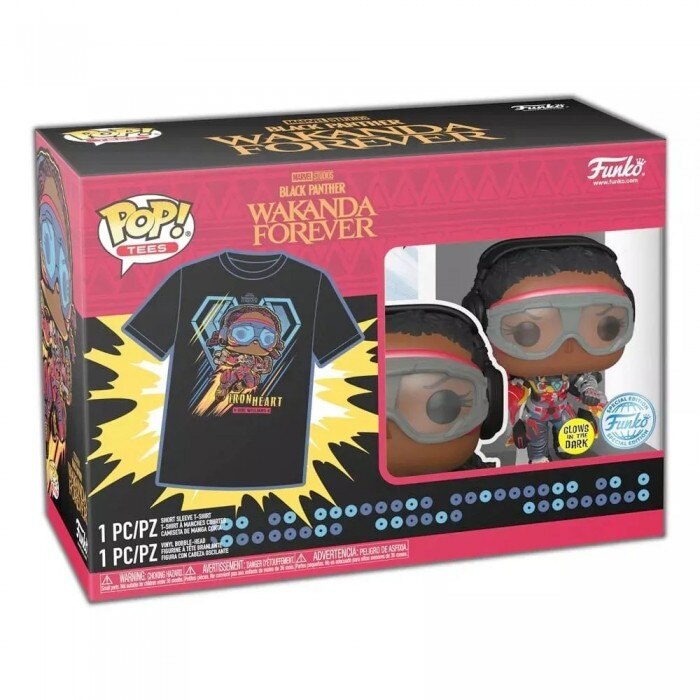 Set figurina si tricou Black Panther Ironheart, Funko POP, XL
