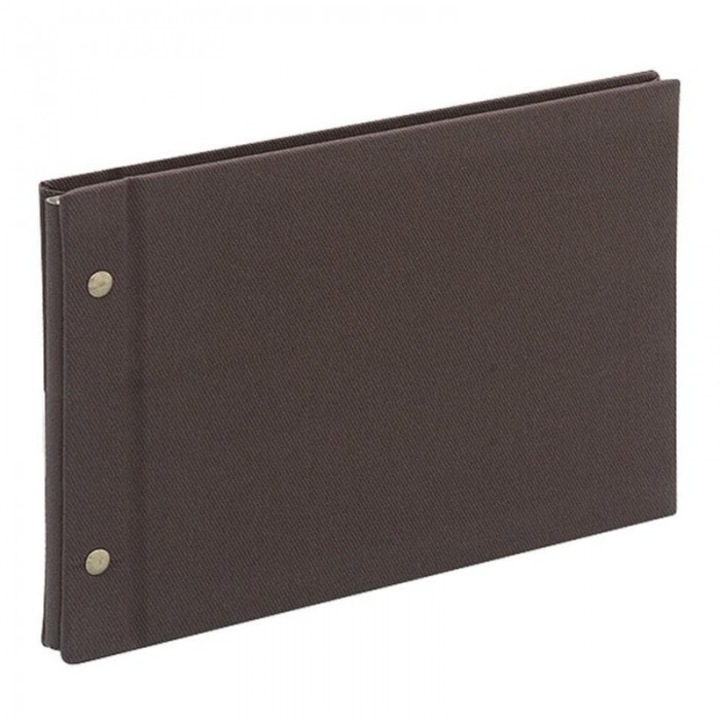 A5 fotóalbum, terrakotta, Nakabayashi, fekete, 232x201mm