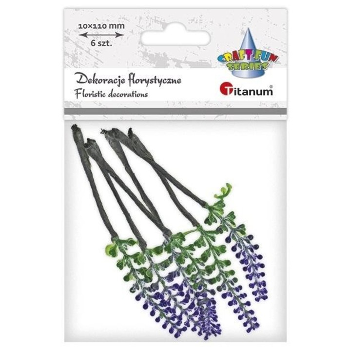 Készlet flori heather violet-verde 10x110mm 6db Titanum