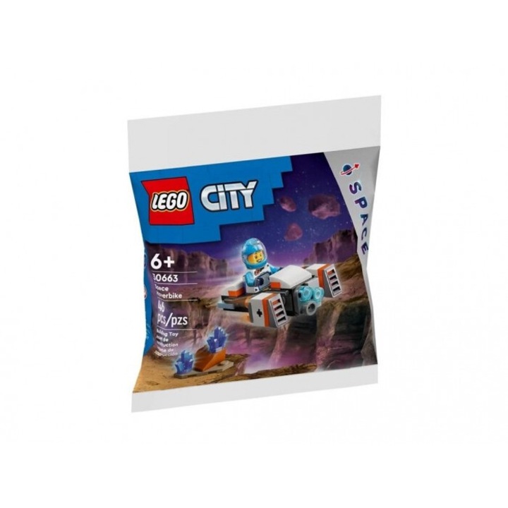 LEGO CITY 30663 repülő motoros készlet, minifigurával, 6 év feletti gyerekeknek, 46 db