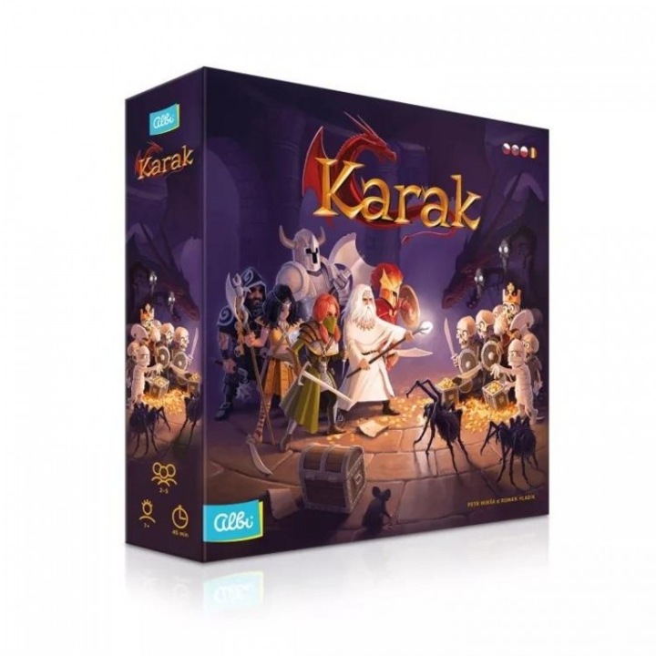 Настолна игра Karak, White, второ издание, 2-5 играча, 7+, 465x330 мм