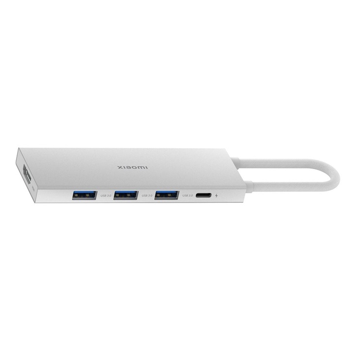 Xiaomi USB-C хъб, 3 x USB-A 3.0 - 1 x USB-C - 1 x HDMI, бял BHR8804GL