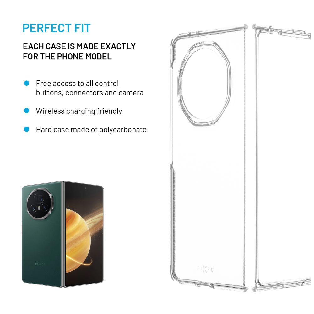 Husa 'Pure' pentru Honor Magic V3, Fixed, Policarbonat, Transparent