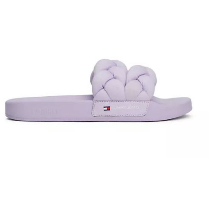 Papuci dama EN0EN02450, Tommy Hilfiger, Poliester, Liliac, 37 EU