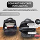 Rucsac Din Piele Naturala Pentru Barbati, IMODIX, Compartiment Pentru Laptop 14-inch, Foarte Spatios, 5 Buzunare, 40.5x26.5x15.5 cm, Model 331, Negru