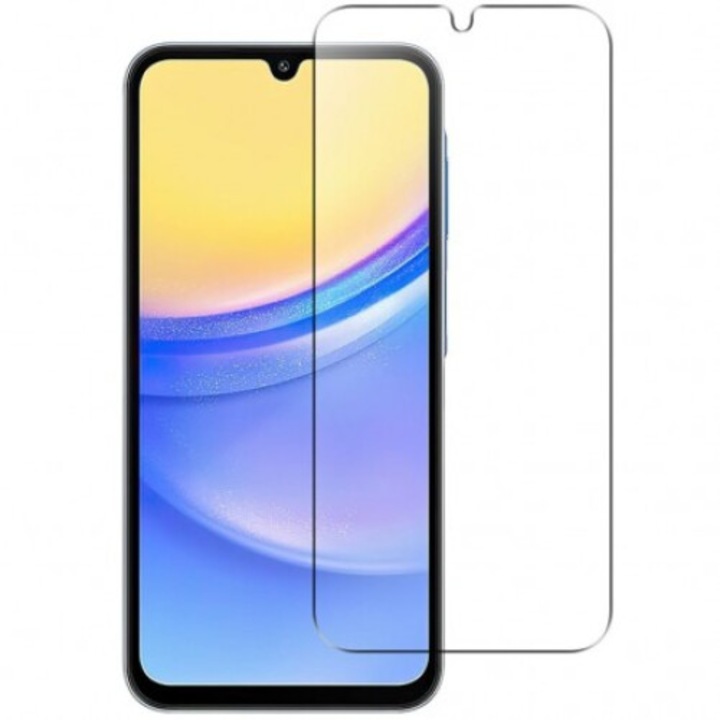 Folie de protectie compatibila cu Samsung A06, din sticla securizata, Transparenta
