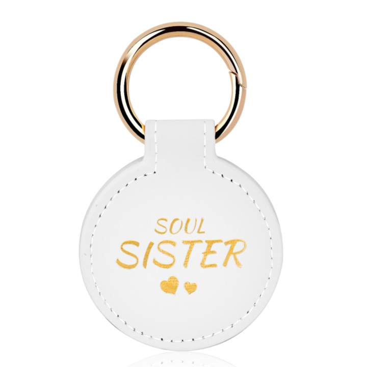 Soul Sister sapkakapcsok, szuper bádog, 6,5 cm, fehér