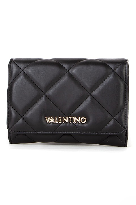 Valentino Bags, Portofel pliabil cu logo, Negru