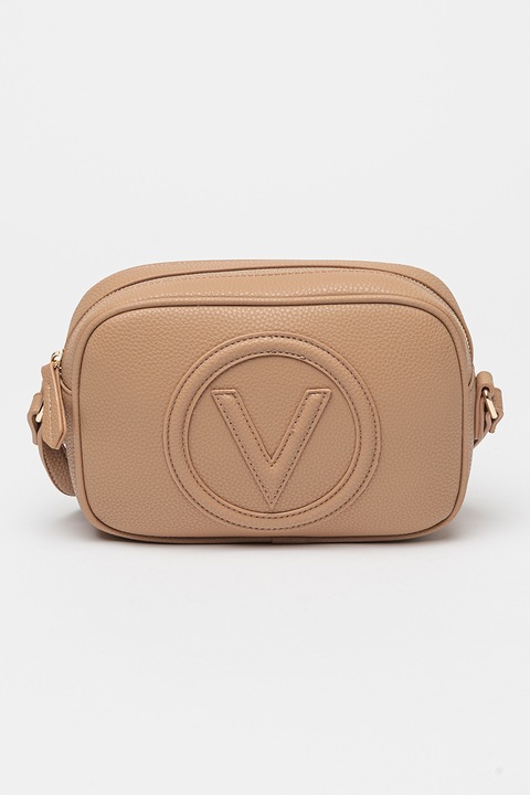Valentino Bags, Keresztpántos műbőr táska, Sötétbézs