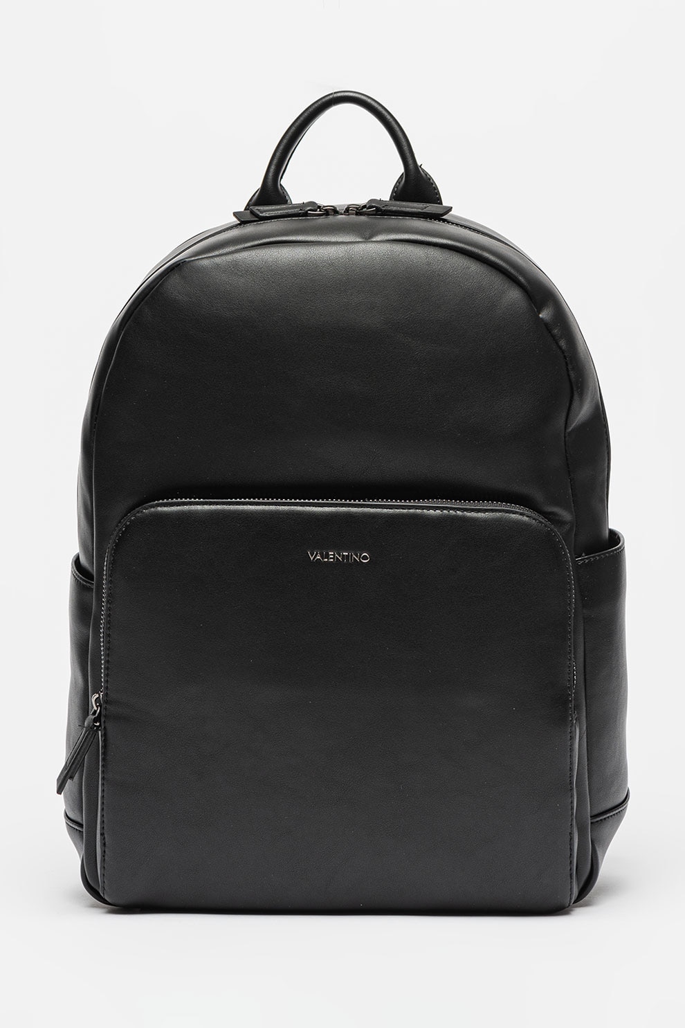 Valentino Bags, Rucsac de piele ecologica cu barete ajustabile Horizon, Negru