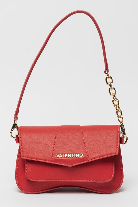 Valentino Bags, Unika fedőlapos műbőr válltáska, Piros