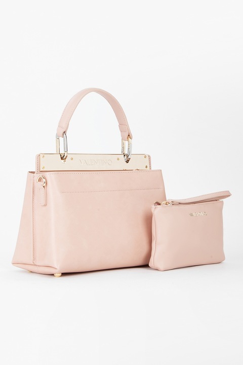 Valentino Bags, Чанта от еко кожа, Пастелнорозов