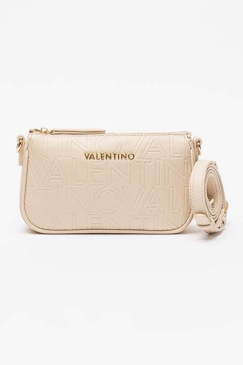 Valentino Bags, Geanta crossbody din piele ecologica Pansy, Crem