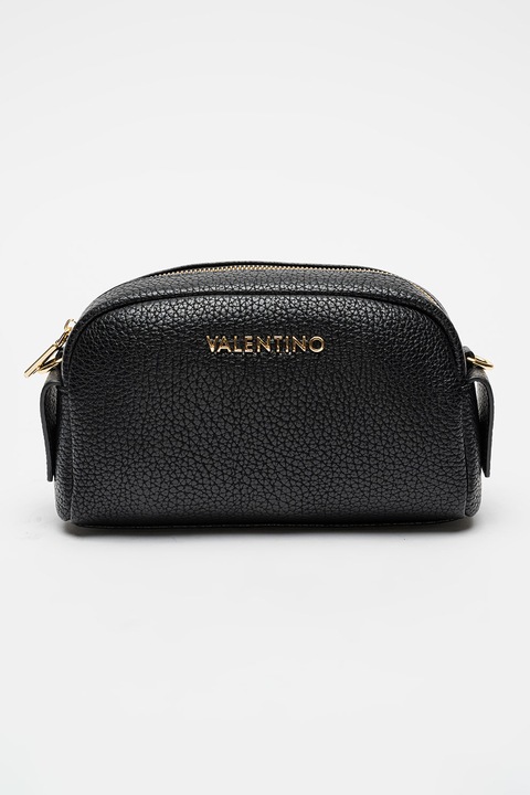 Valentino Bags, Blossom keresztpántos műbőr táska, Fekete
