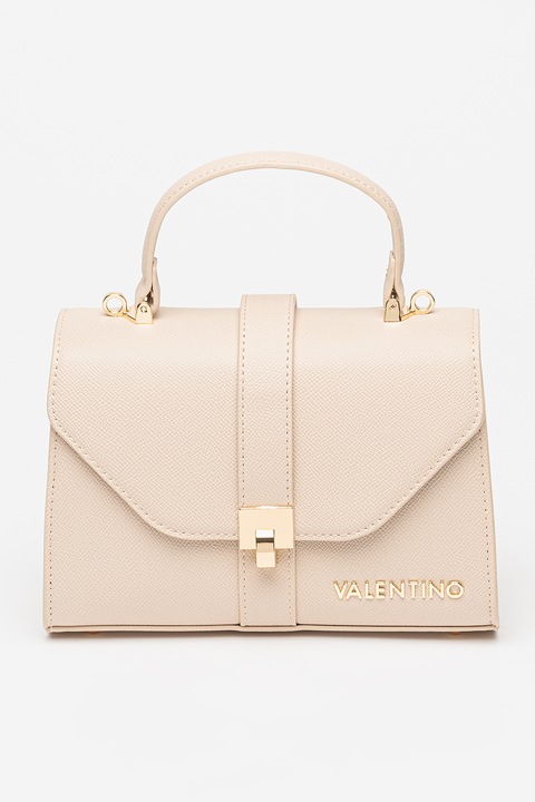 Valentino Bags, Geanta cu maner si bareta aditionala Sobo, Bej deschis