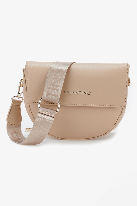 Valentino Bags, Geanta crossbody de piele ecologica cu bareta detasabila Bigs, Bej