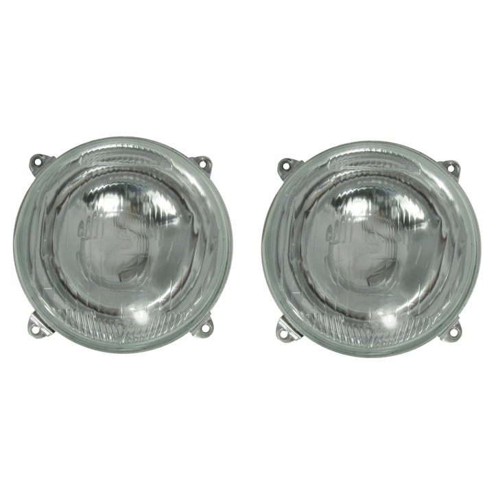 Set 2 Faruri Halogen pentru Tractor, Excavator, Buldozer, 13,8 cm, Compatibile cu Massey Ferguson, David Brown, Ford New Holland, Landini