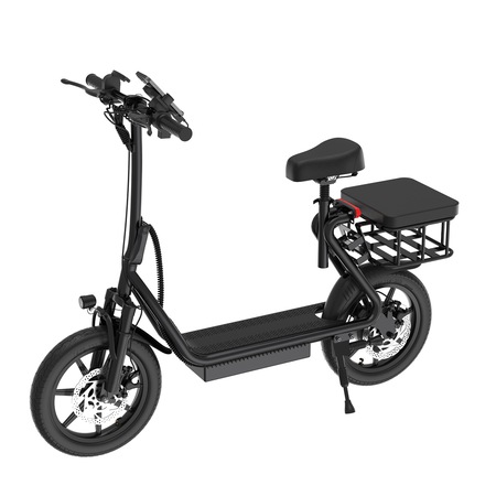 Trotineta electrica AERIUM AOVO PRO COMFORT neagra, pliabila, scaun ...