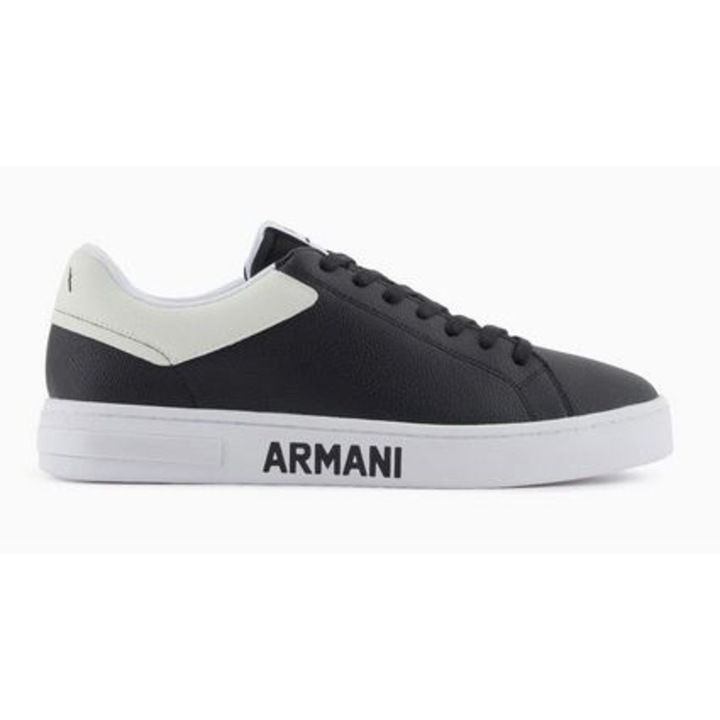 Мъжки маратонки, Armani Exchange, черни, телешка кожа