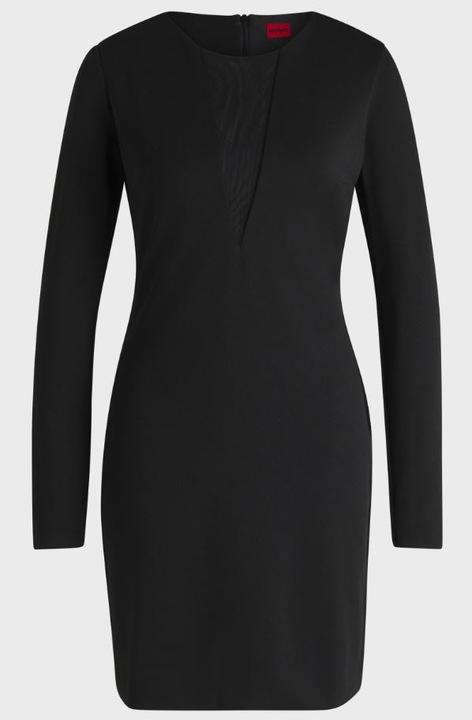 Rochie dama, Hugo, Poliester/Elastan, Negru