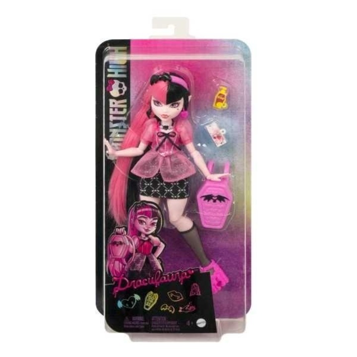 Papusa Monster High cu accesorii, Mattel, 326x163mm, 4+ ani