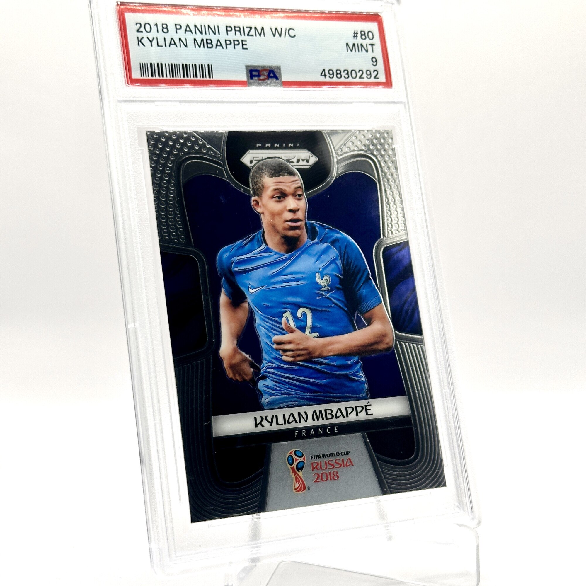 PSA9 RC mbappe panini 2018 W杯 PSA9 RC mbappe panini 2018 W杯 KYLIAN MBAPPE PSA 9 ROOKIE