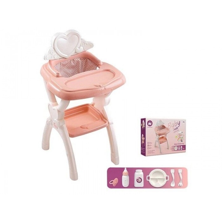 Set scaun pentru papusi cu accesorii, Adar, 2024, 3+