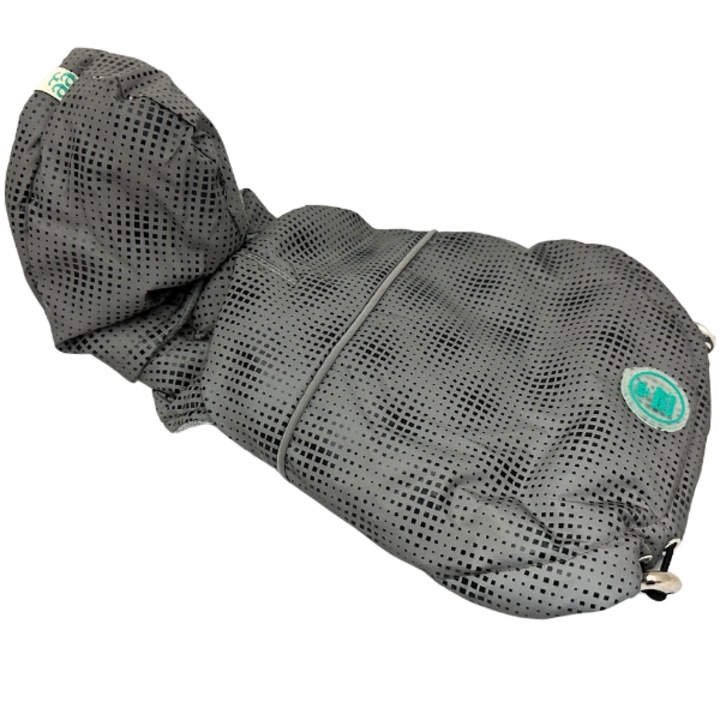 Jacheta pentru caini Freedog Abrigo Flash, gri/negru, 15 cm