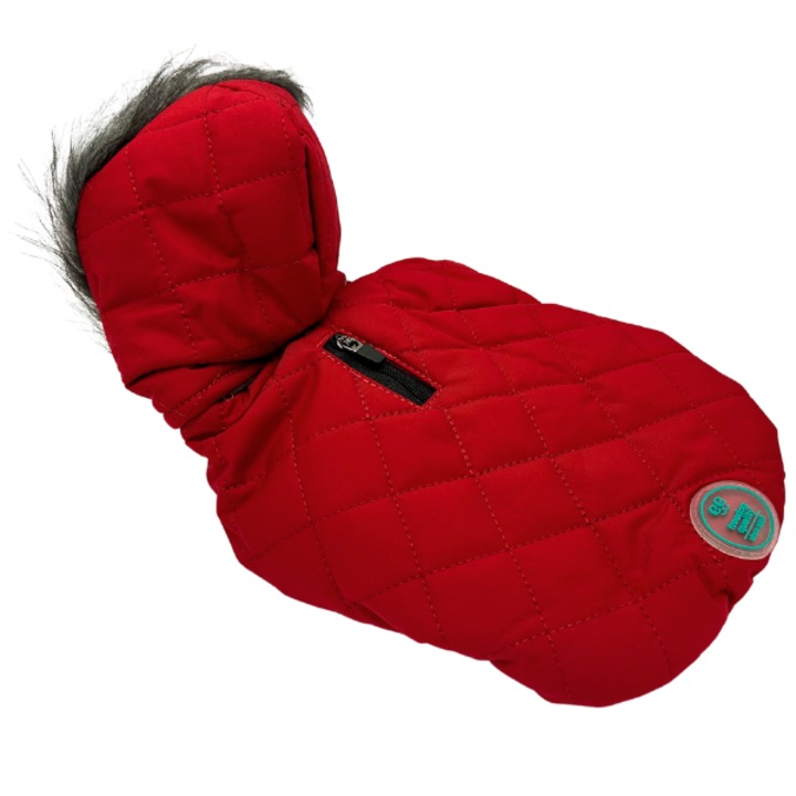 Geaca pentru caine Freedog Abrigo Lane Rojo, Rosie, 15cm