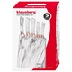 Késkészlet állvánnyal Klausberg KB 7769, 6 darab, Ergonomikus markolat, Rozsdamentes acél, Fehér márvány