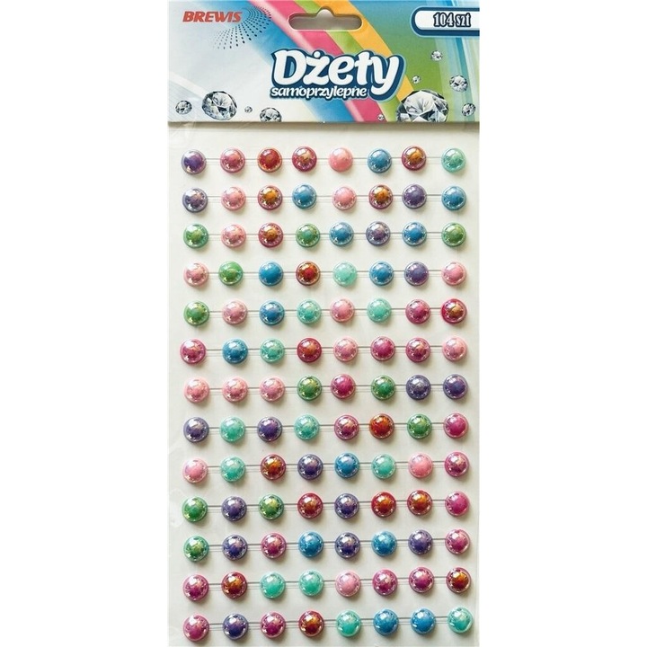 Strasuri perlate autoadezive 104 buc